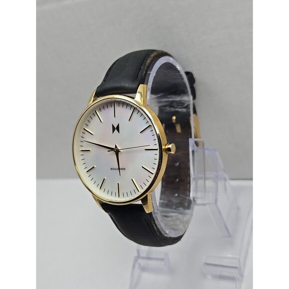 MVMT Boulevard Abbott Kinney 38 mm Gold MOP Dial Quartz New Battery Womens Watch - Picture 2 of 13